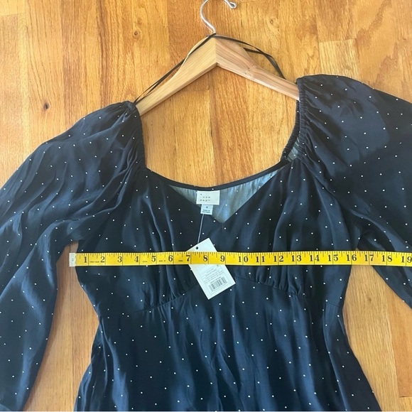 a new day Black and White Polka Dot Long Sleeve Dress - Picture 10 of 12